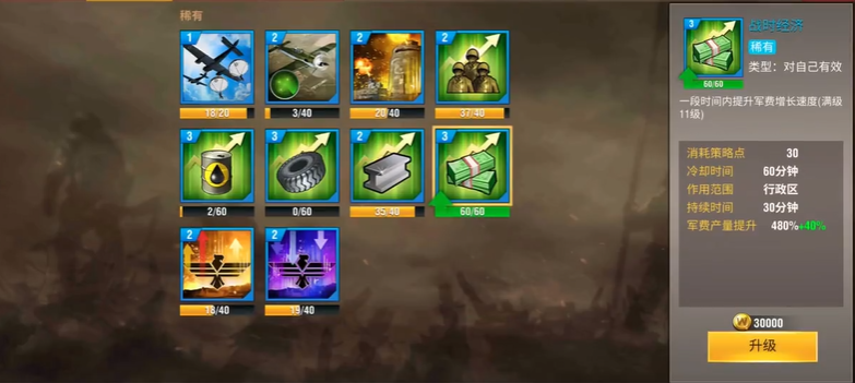 二战风云如何花金币