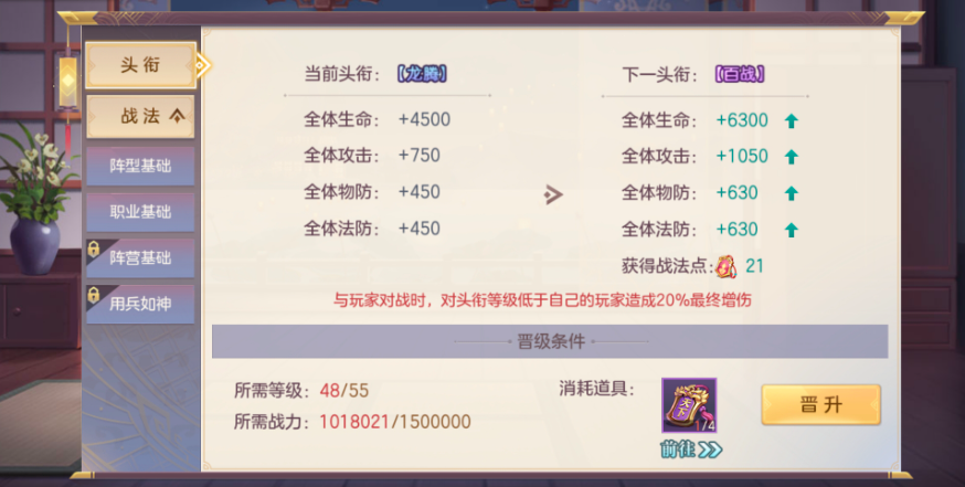 三国志幻想大陆升百战头衔的要求