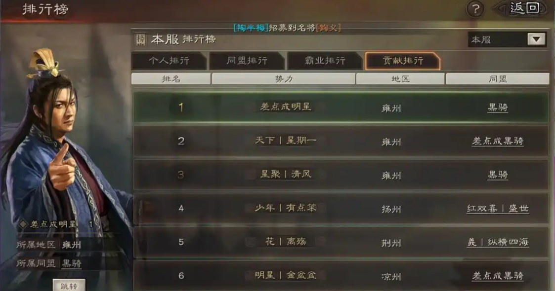 三国志战略版s3贡献怎么用
