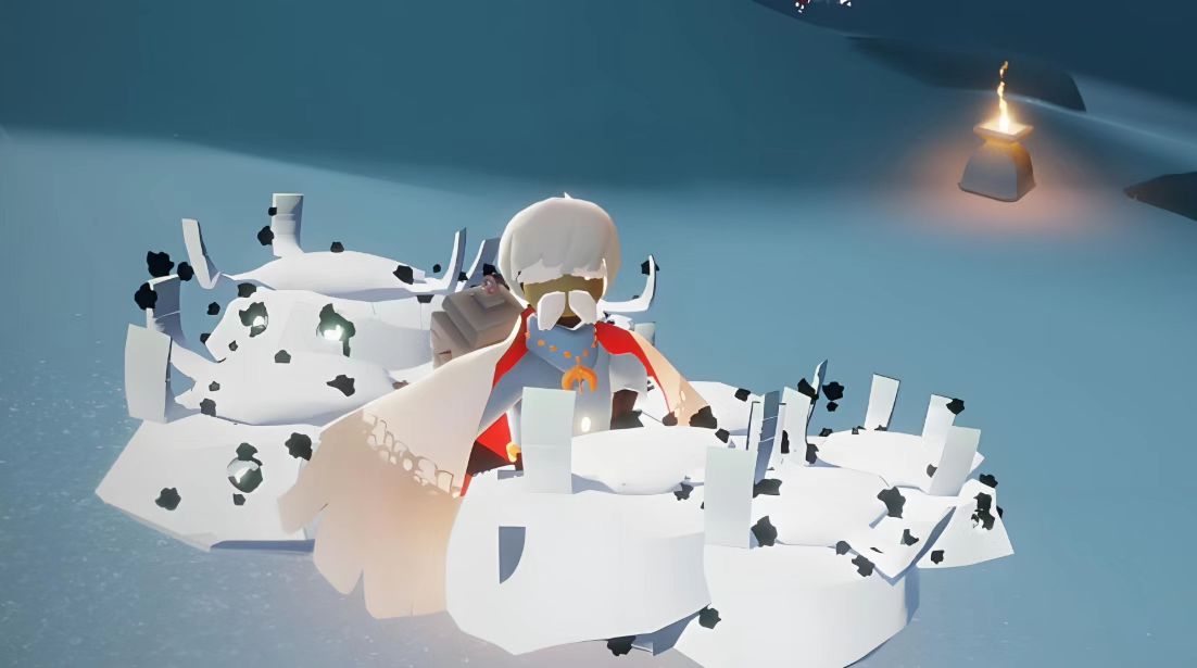 光遇中怎么撞翻螃蟹