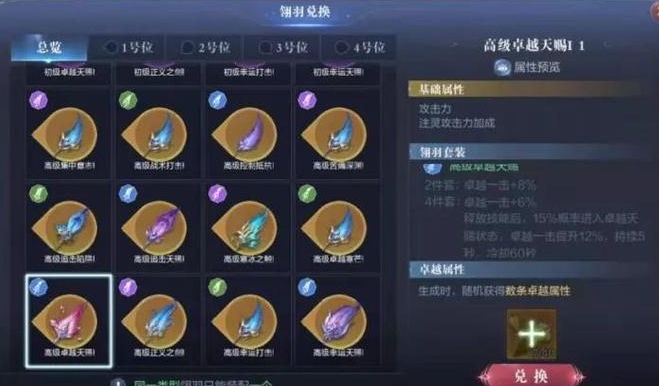 全民奇迹2羽毛怎么组合