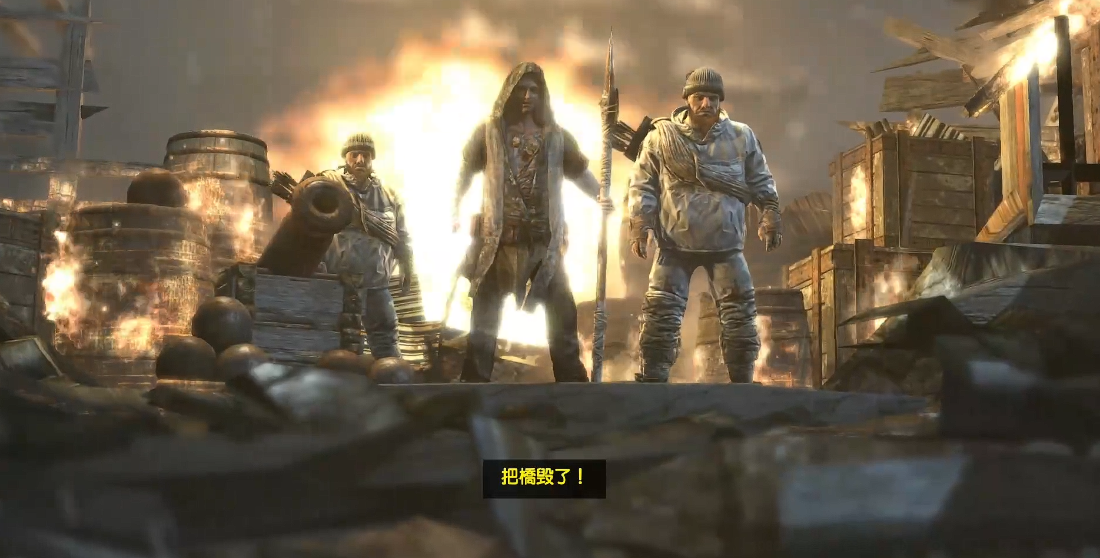 古墓丽影9怎么炸桥