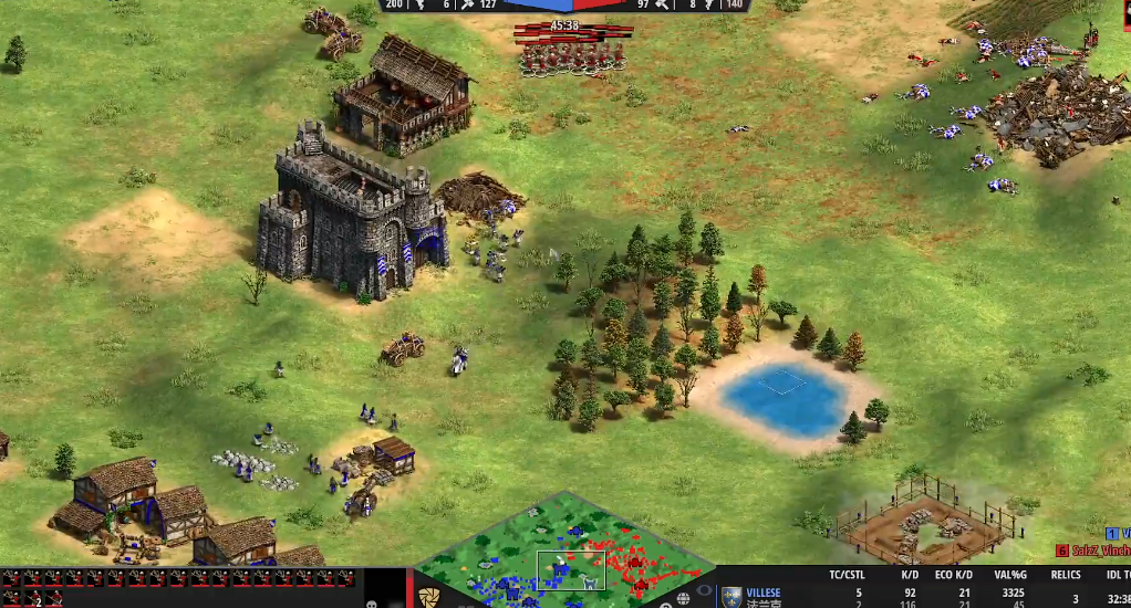 帝国时代2如何防守城堡