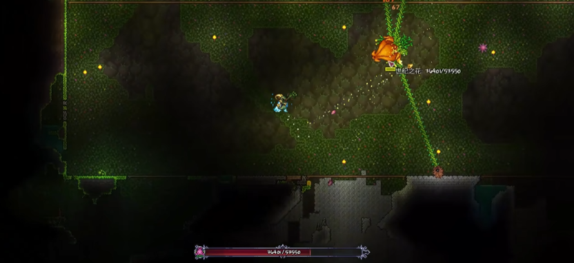 泰拉瑞亚种子弯刀打什么掉